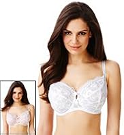 2 Pack Per Una Floral Lace Non-Padded DD-GG Bras with Supima® Cotton