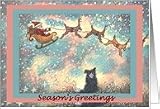 business or corporate Christmas card, dog, puppy, paper cards, Card