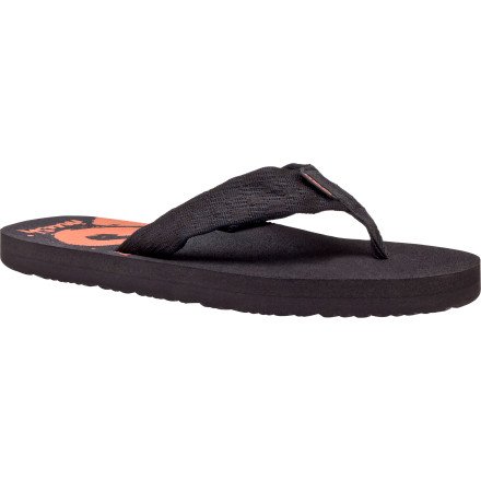 Teva Men's Mush Print Flip Flop,Brick Bombay,11 M US