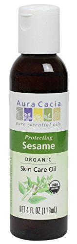 Aura Cacia Organic Skin Care Oil, Protecting Sesame, 4 Fluid Ounce