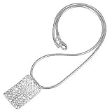 AZ Collection Swarovski Crystal Silver Plated Necklace