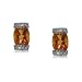 Twilight Topaz Diamond Earrings 3 Carat 14K Yellow Gold Studs