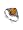 Marvelous .925 Sterling Silver Band Oval Amber Ring Size 5