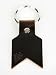 Me & Arrow Womens Dark Chocolate Arrow Leather Ring Keychain