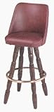 MLP Seating Corporation Commercial Seating Bucket Seat Bar Stool with Wood  ....