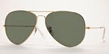 RAY BAN 3026 LARGE METAL II L2846 GOLD AVIATOR SUNGLASSES by