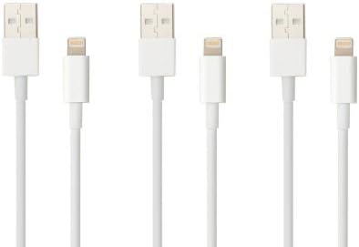 Mygo2shop 3 Pack 6 Foot Lightning USB Charge and Sync Cables Iphone 6 6 Plus 5 5s 5c or Iphone 6 Foot Length