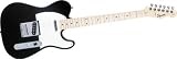 Squier by Fender Affinity Series Telecaster Electric Guitar, Black Maple Fretboard