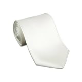 Solid 3 3/4 WHITE Tie