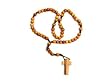 Olive Wood Round String Rosary