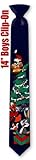 Boy's Holiday Happiness 14 Inch Clipon Polyester Tie by Looney Tunes in Navy Blue