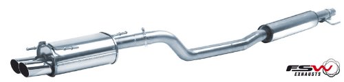 FSW Sportauspuff Komplettanlage Edelstahl Opel 