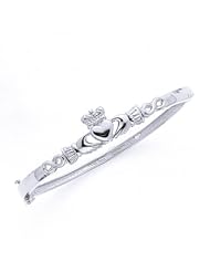 Sterling Silver Claddagh Bangle