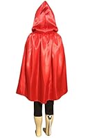 Seasofbeauty Red Cloak with Hood M