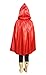 Seasofbeauty Red Cloak with Hood M