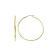 14k Yellow Gold 2mm x 1" Round Hoop Earrings