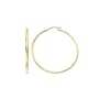 Duragold 14k Yellow Gold Round Hoop Earrings, (1" Diameter)