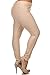 ICONOFLASH Women's Pull On Plus Size Jeggings - Cotton Blend (Camel, XL)
