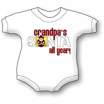 Grandpa's Santa All Year Bib and Onesie