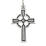 Genuine IceCarats Designer Jewelry Gift 14K White Gold Celtic Cross Pendant. 28.00X20.00 Mm Celtic Cross Pendant In 14K White Gold