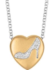 Sweethearts® Heart Shaped Necklace Pendant Yellow Gold Plated/Sterling Silver 650271