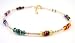 Jewelry : Chakra Jewelry - Chakra Balancing Beaded Anklet - Gold Filled Swarovski Crystal Beaded Anklets/Ankle Bracelets.