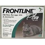 Frontline Plus for Cats, All Sizes - Green, 3 pack