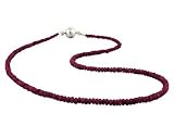 30 Carat All Natural Ruby Necklace with Magnetic Clasp