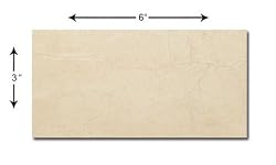 Crema Marfil Subway 3x6" Marble Tile Premium Honed