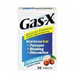 Gas-X Antigas Regular Strength Chewable Tablets, Cherry Creme - 36 ea
