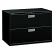2 Drawer Lateral File W/Lock, 42"x19-1/4"x28-3/8", Black
