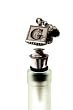 Monogram Wine Stopper with Beads A Monogram Wine Stopper with Beads A