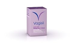 Vagisil Anti-Itch Medicated Wipes, Maximum Strength, 12 Wipes (Pack of 4)
