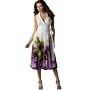 Jones New York Sleeveless Border-Floral Wrap Dress