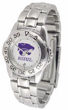 Kansas State Wildcats Gameday Sport Ladies' Watch with a Metal Band