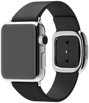 Apple watch 38mm stainless steel black modern buckle