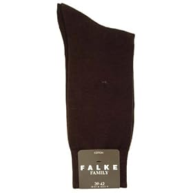 Brown Cotton Family Socks by Falke