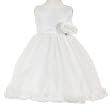 Lito WHITE Petal FLOWER GIRL Pageant Wedding Dress Girls Sizes 2T-12