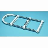 3 Steps Length 35'' HGT 11.5'' Width 16'' Hook 7'' Windline Gunwale Mount Hook Ladder