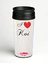 16 oz. Double Wall Insulated Tumbler with I Love Koi - Paper Insert