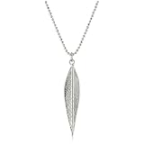 SHEILA FAJL Silver-Plated Leaf Necklace