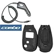 2-Piece Value Combo Pack Of Audiovox CDM-8910, CDM-8912, FLASHER V7 Includes: Vehicle Cigarette Lighter Power Charger with IC Chip + Black Protective Genuine Leather Case