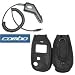 2-Piece Value Combo Pack Of Audiovox CDM-8910, CDM-8912, FLASHER V7 Includes: Vehicle Cigarette Lighter Power Charger with IC Chip + Black Protective Genuine Leather Case