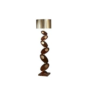 Nova Lighting 11579 Pimento Floor Lamp, Bronze And Rootbeer Aluminum Base, Bronze Aluminum... by Nova Lighting