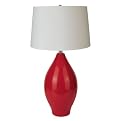 Ceramic Table Lamp - Red (28")