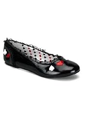 Women's Poker Suit Design Flats