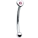 Stainless Steel Pink Gem Heart Eyebrow Ring