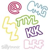 Silly Bandz Chat Pack 24 count + Free Moon N Stars Necklace to Wear the Bands Silly Bandz Chat Pack 24 count + Free Moon N Stars Necklace to Wear the Bands