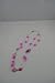 Necklace Double Chain Murano Beads 3 inch extenstion PINK