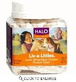 HALO Purely for Pets Liv-a-Littles Chicken Treats, 2.5 oz